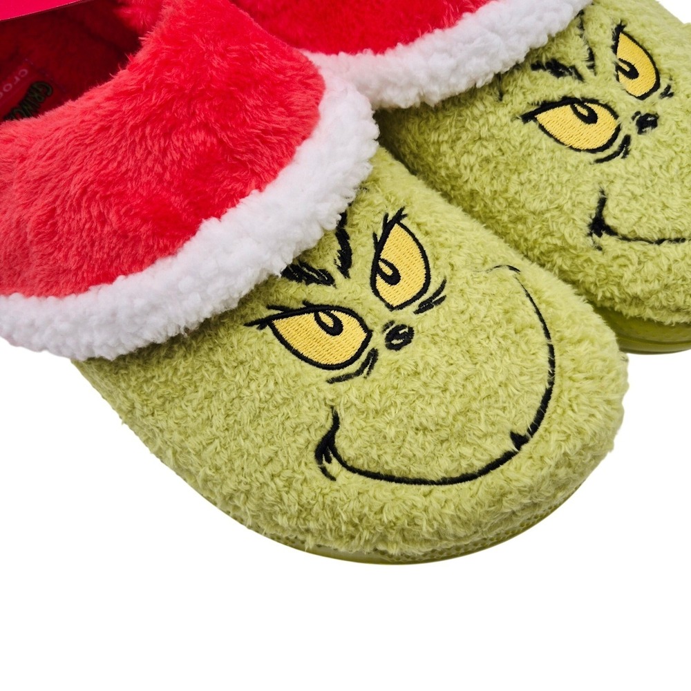 Crocs The Grinch Classic Lined Clogs Women's Size 11 Shoes Unisex Casual Green - Picture 5 of 16